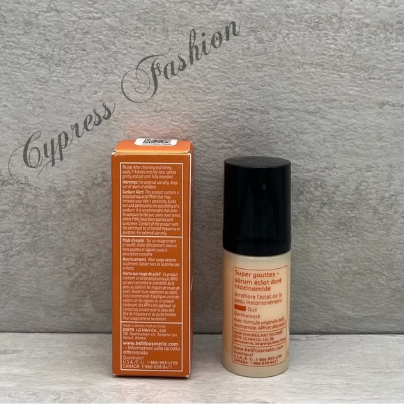 🎊 $7 Belif Super Drops Niacinamide and Vitamin C Golden Glow Serum - Picture 2 of 4